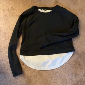 Athleta 2 in 1 Mixed Media sweatshirt
